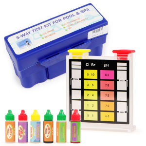 ชุดทดสอบคุณภาพน้ําคลอรีน PH ชุดทดสอบ Hydrotool อุปกรณ์เสริมสําหรับสระว่ายน้ําปริมาตร 20 มล