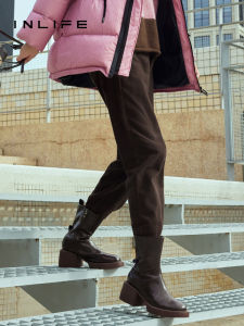 Loose Straight Leg Womens Pants with Thicker Lining