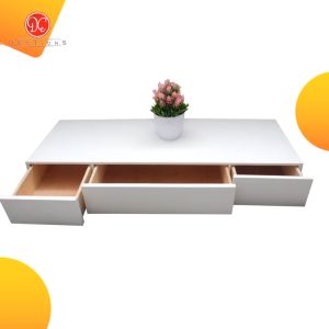 Meja Rias Gantung 3 Laci 80x30cm - Rak Tempel Dinding Minimalis Kamar Tidur