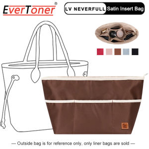 EverToner ไนลอนใส่กระเป๋าสำหรับ LV-Neverfull Goyad Tote กระเป๋าผู้หญิงแต่งหน้ากระเป๋าถือกระเป๋าด้านใน Organizer