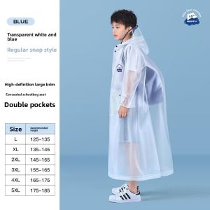 MONLEYTA | Long Childrens Raincoat For School Bike Ride Boys Girls Primary And Secondary School Students Special Anti-Flood Protection