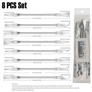 CPU IC Dismantling Prying Knife Chip Glue Removal Crowbar for Phone Computer Motherboard Precision Repair Hand Tools Kit 8pcs
