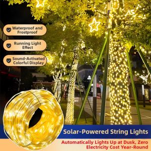 YUANMUXUAN | Solar Colorful Outdoor Waterproof String Lights