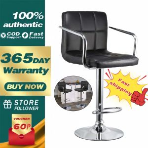 Bar Stool High Chair Counter Adjustable High Chair Bar Stool 360° Degree Swivel Seat Modern Bar Chair Wine Bar Chair Sub-Front Desk High Stool Kitchen Island