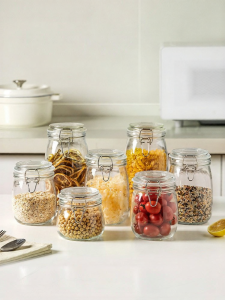 MODERN SWEETHOME | Food-Grade Airtight Glass Storage Jar