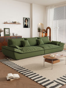 RUFEI | Italian Minimalist Corduroy Sofa Deep Seat