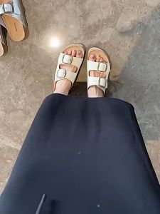 【Ready!】Sandal Perempuan Usia 6 sampai 10 Tahun Sendal Tali Beleza Anak Douible Strap Fashion Wanita Sandal Sandal Slop Korea Birken Anak Super Empuk Kualitas Premium