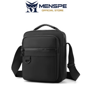 MENSPE Fashion Men Shoulder Bag Casual Lightweight Waterproof Travel Cross Body Bag Outdoo Handbag Multiple Pocket Large Sport Street Bags