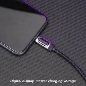 Essager MacLe Kabel Data Charger USB TIPE C Untuk Lightning iPhone 29W 3A 1M PD Tampilan Daya Pengisian Cepat Dikepang