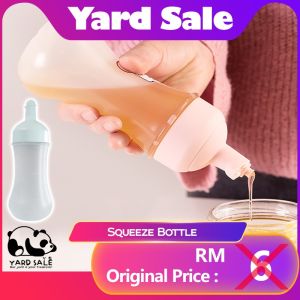 Yard Sale - Squeeze Oil Can Sauce Bottle Dustproof And Leakproof Squeeze Bottle Kitchen Accessories Gravy Boat Plastic Kicap Condiment Seasoning Bottle