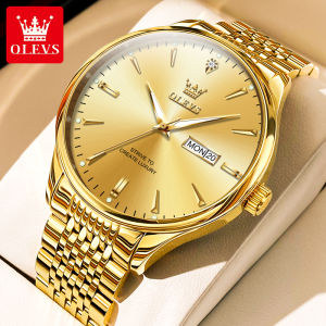 OLEVS | Men New 2026 Style Quartz Watch Waterproof Steel Strap