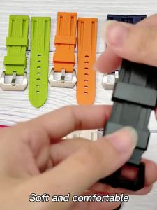 Rubber Watch Strap for Panerai PAM441 111 384 20mm 22mm Sport Silicone Watch Band Bracelet for Seiko Omega Wristband Accessories