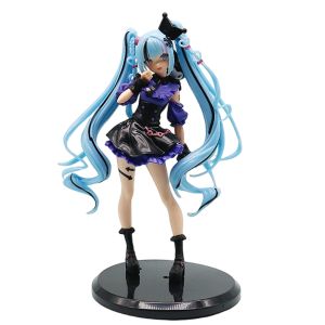 Bandai | New 19cm FuRyu Trio-Try-iT Hatsune Miku Snow Miku x Kuromi Figure Anime Figurine PVC Toys Gifts Collections