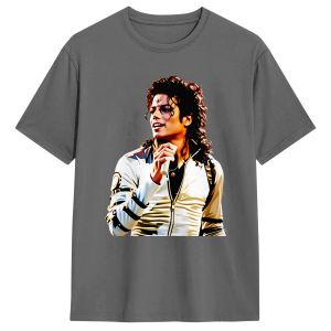 Sanrio | Best Singer Mi-Chael Jack-son 100% Cotton T Shirt Women Summer Y2K Retro T-Shirts Crewneck Harajuku Tee Shirt Plus Size Tops
