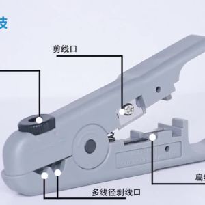 Multifunctional Coaxial Cable Stripper Wire Stripper Network Wire Clipper Video Wire Rotary Peeling Network Tool Hand Tools