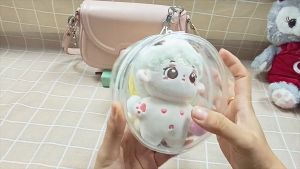 Plush Doll Box Doll Keychain Thickened Silicone Protection Bag Pvc Dustproof Transparent Storage Bag Keychain Bag Display Can Hang Storage Bag