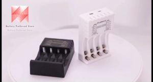 New PUJIMAX 4-slot Smart Display Power Supply 1.2VFast charging charger LED Intelligent Display PJ-N4008Charger rechargeable 5 7 AA/AAA rechargeable batteries