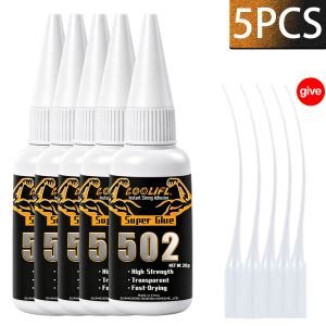 LOOLIFL | 502 Super Glue Quick-drying Strong Cyanoacrylate Glue is used for diy handicraft repair of metal wood plastic and ceramics.20g