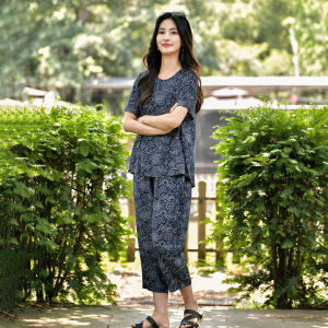 RONGJINSHENG | Women Loose Fit Leisure Cotton Suit