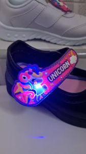 รองเท้านักเรียน Gerry Gang لายม้า มีไฟ สีดำ รองเท้าผ้าใบเด็ก รองเท้าพละเด็ก รองเท้านักเรียนหญิง ใหม่ พร้อมส่ง รองเท้านักเรียนสีดำ