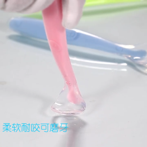 Baby Soft Silicone Spoon Feeding Food Grade Infant Training Spoons Kid Learning Eating Sudu Bayi