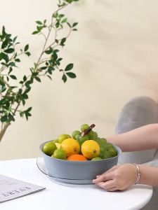 Elite Kitchen - Multi Purpose 3 Layer Picnic Food Serving Household Fruit Washing Basket Basin Wash Drain Storage Filter
