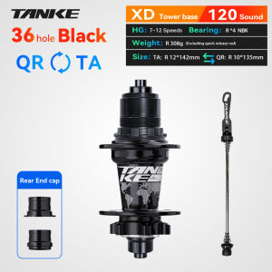 TANKE MTB 120 Click Hub 6 Bearing Bike Front Rear 28 32 36 Holes Disc Brake QR Bicycle mass thunder Noisy Cube 6 Pawl Hubs TH390