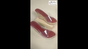LILY SHOES - Rieka Sandal Wedges Tinggi Wanita Simple Cantik