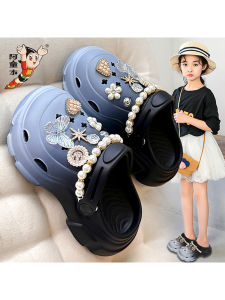 Princess Sandals for Girls Outdoor Summer Anti-Slip Children Slippers Casual Style EVA Material Flat Heel All Stage Universal