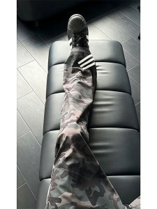 CHENMU | Summer Thin Breathable Stripe Camouflage Cleanfit Straight Flared Pants
