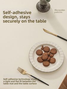 Waterproof Oil-proof Stain-resistant Wash-free Leather Texture Luxury Table Protector