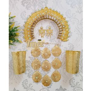 Set Aksesoris Pengantin adat bugis Dewasa model bando 2 susun