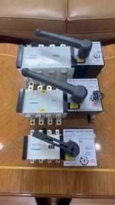 Bộ chuyển nguồn điện 3 pha 100A 160A 250A Gechele GCQ4-4P cầu dao đảo chiều tự động ats 3 pha 380v