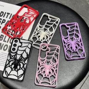 Cartoon Spider Cooling Phone Case for Samsung S26 S25 Plus S24 S23 FE S22 Ultra A56 A55 A54 A36 A26 A16 A13 A06 A04 A04S Cover