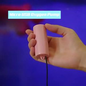 USB Air Pump for Aquarium Mini Oxygen Pump Fish Tank Silent Portable Air Pump With Airstone and Hose