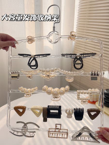 Large Capacity Shark Clip Hair Accessories Storage Box Hair Bands Headwear Display Wall Mounted Multi Layer Organizer