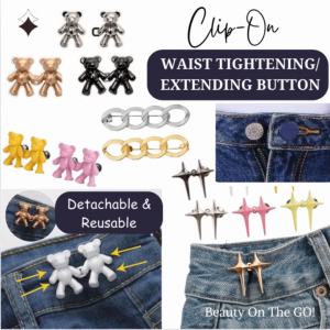 [SG STOCK] All-in-One Waist Adjustment Set】Clip-On Waist Tightening Button / Waist Extender Button