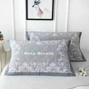 Áo Chăn Gối Bằng Vải Cotton Nguyên Chất Mềm Mại Cỡ Lớn 55*80cm Bộ Đôi Dùng Cho Một Người