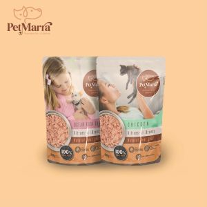 PetMarra Natural Meat Loaf Kitten Wet Food Pouch up to Ages 12 Months Chicken Flavor 80g cats meatloaf all breeds
