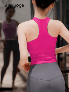 High Aesthetic Value Yoga Vest Womens Outdoor Wear Premium Feel Anchala Red Celebrity Fitness Pilates Top Autumn Season