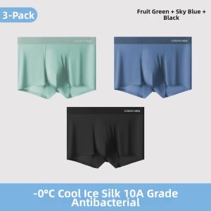 Ice Silk Antibacterial Breathable Boxer Shorts