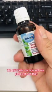 [Bao Bì Mới] Tinh Dầu Bạc Hà Mivolis giúp thư giãn giảm căng thẳng cảm cúm thông mũi Nội địa Đức