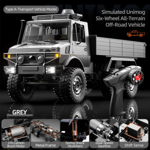 WLtoys | C8823 6WD RC Car 1/18 Unimog Off-road Remote Control Vehicle 2.4G High Speed Climbing Transport Rescue Crawler Model Toy Gift