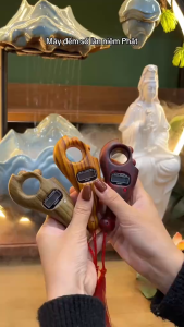 Bộ đếm điện tử cầm tay thiết kế vân gỗ nhỏ gọn tinh tế