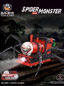 Máy Kéo Charles Spider Train Mới 2025 Đồ Chơi Giáo Dục Cho Trẻ Em Đồ Chơi Mô Hình Khối Cho Bé Trai Quà Tặng Cho Bé Trai