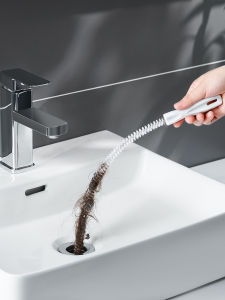 Japanese Sewer Dredging Gadget Pipe Cleaning Rod Floor Drain Hair Hair Sink Anti-Blocking Special Utility Brushes