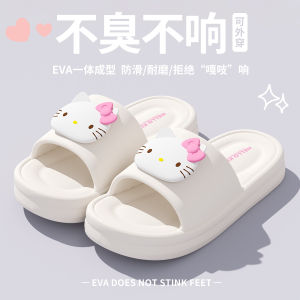 Dép Hellokitty Mùa Hè 2025 Cho Nữ Dép Đi Trong Nhà Chống Trượt Chống Mùi Hoạt Hình Đế EVA Đế Ngoài Dép Đi Trong Nhà