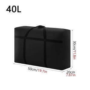 40-160L Waterproof Moving Luggage Bags Laundry Shopping Bag Foldable Luggage Travel Bag Large Capacity Quilt Organizer