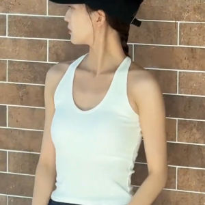 White Simple Yoga Vest Summer New Professional Running Training Gym Fitness Clothes Can Be Worn outside And inside the Shirt