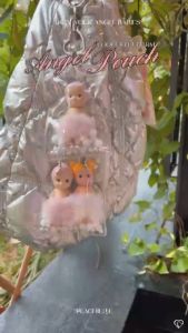 Peachielle Angel Pouch Coquette Charm 𝜗𝜚 Sonny Angel Pouch Bagcharm Keychain Premium Handmade